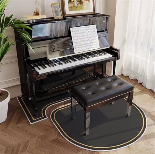 KFGISD, Strapazierfähige, rutschfeste Stuhlmatte for die Heimdekoration, Wohnzimmer, Arbeitszimmer, Spielen,Klavier-Schalldämmmatte(O) von KFGISD