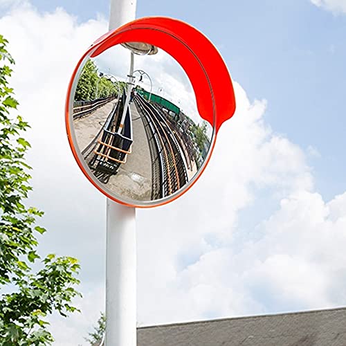 KFGISD, Straßeneckspiegel, gebogener Spiegel, for die Sicherheit von Einfahrten, Lagerhallen und Garagen oder Geschäften, Bürosicherheit zur Beseitigung toter Winkel,Konvexe Straßenspiegel(80CM) von KFGISD