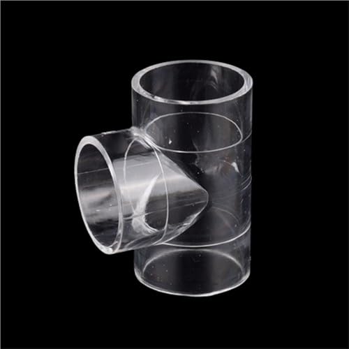 KFGISD, T-Stück for Gartenbewässerung aus Acryl, ID20 40 50 mm Bewässerungs-T-Stück, transparenter Schlauchanschluss, T-Stück for Aquarienfische,Transparente Acrylrohre(25mm) von KFGISD