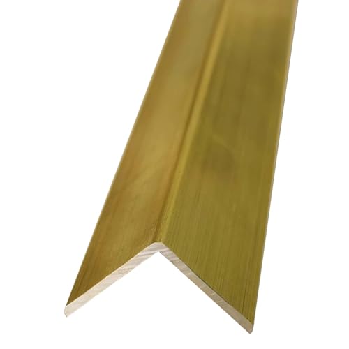 KFGISD, Treppenkantenschutz, Treppenkantenabdeckung, Schwellenleiste for Vinyl/Holz/Fliesen,Messing-Bodenübergangsleiste(15 x 15mm (0.6 x 0.6in)) von KFGISD