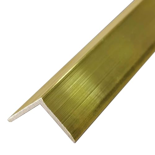 KFGISD, Treppenkantenschutz, Treppenkantenabdeckung, Schwellenleiste for Vinyl/Holz/Fliesen,Messing-Bodenübergangsleiste(20 x 20mm (0.8 x 0.8in)) von KFGISD