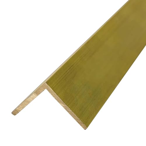 KFGISD, Treppenkantenschutz, Treppenkantenabdeckung, Schwellenleiste for Vinyl/Holz/Fliesen,Messing-Bodenübergangsleiste(25 x 25mm (1 x 1in)) von KFGISD