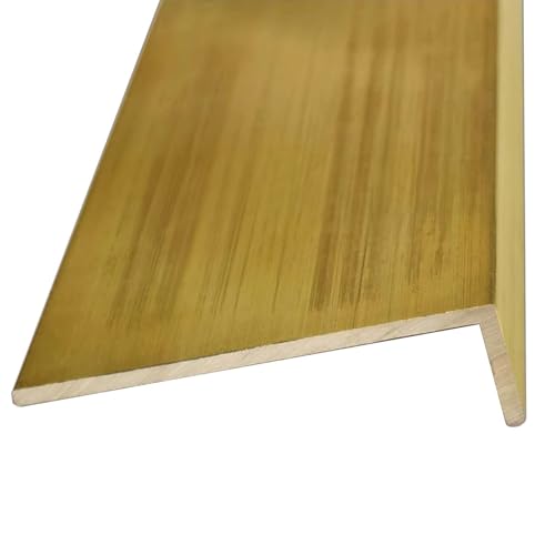 KFGISD, Treppenkantenschutz, Treppenkantenabdeckung, Schwellenleiste for Vinyl/Holz/Fliesen,Messing-Bodenübergangsleiste(60mm x 14mm (2.4 x 0.55in)) von KFGISD