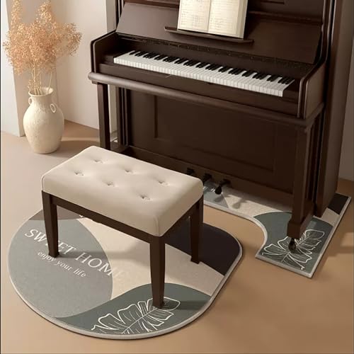 KFGISD, Trommelteppich-Klavierteppich-Set, Rutschfester Klavierteppichschutz, Indoor-Musikraum-Isolierungs-/Geräuschreduzierungsteppich,Klavier-Schalldämmmatte(E) von KFGISD