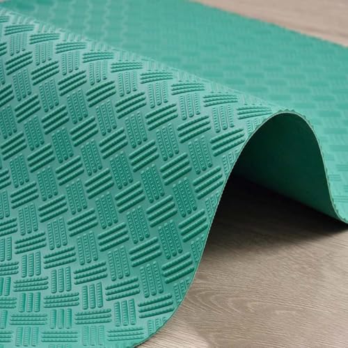 KFGISD, Verschleißfeste Bodenschutzmatte, rutschfeste Garagenteppich-Parkmatten for Lagerhallen/Pferdeställe/Fitnessstudios,Gummibodenmatten für Garagen(Green,1.4x3.5m/4.6x11.5ft) von KFGISD