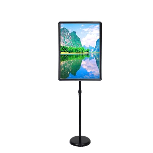 KFGISD, Verstellbarer Plakatständer for Bodenwerbung, Werbetafel, Hinweisständer, for Hochzeiten/Geschäftsveranstaltungen, 45,7 x 62,3 cm, weiß,Poster-Display-Ständer(Black,17.72 * 24.57inch) von KFGISD