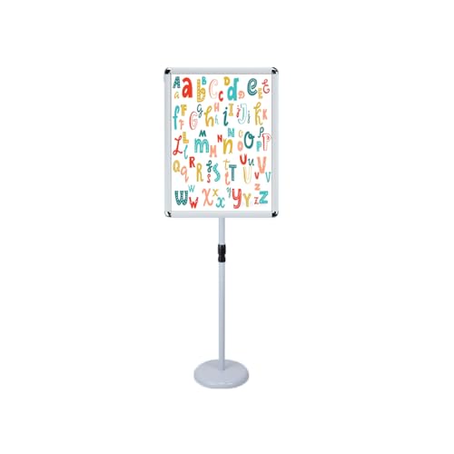 KFGISD, Verstellbarer Plakatständer mit robustem Sockel for vertikale und horizontale Ansicht, Schildhalter for Schilder, Poster 9,45 * 12,87 Zoll weiß,Poster-Display-Ständer(Golden,32 * 45cm) von KFGISD