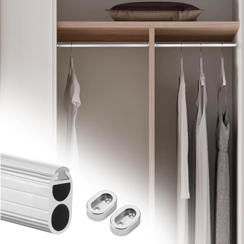 KFGISD, Wandmontierte Schrankregale mit rutschfesten Streifen und Flanschen, Kleiderstange for Schränke/Garderoben/Badezimmer ，Kleiderstange von KFGISD