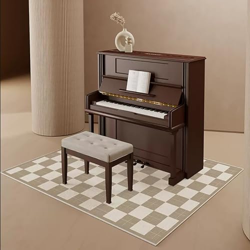 KFGISD, Waschbarer, Rutschfester, rechteckiger Teppich, Schutzhülle for Klavierpedale, Zubehör for Musikinstrumente, Dicke 0,32 Zoll,Klavier-Schalldämmmatte(A,90x180cm) von KFGISD