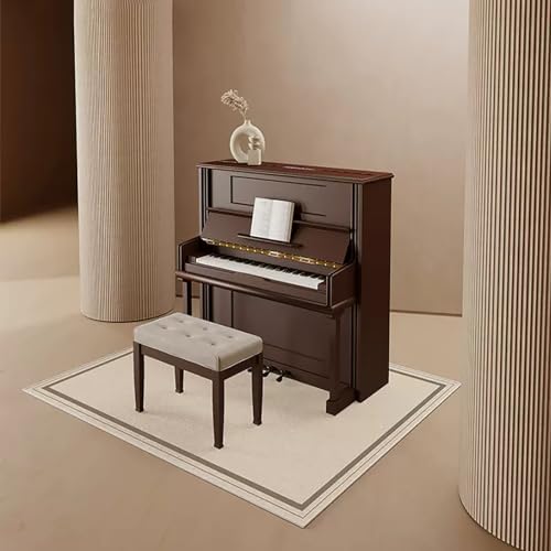 KFGISD, Waschbarer, Rutschfester, rechteckiger Teppich, Schutzhülle for Klavierpedale, Zubehör for Musikinstrumente, Dicke 0,32 Zoll,Klavier-Schalldämmmatte(B,60x120cm) von KFGISD