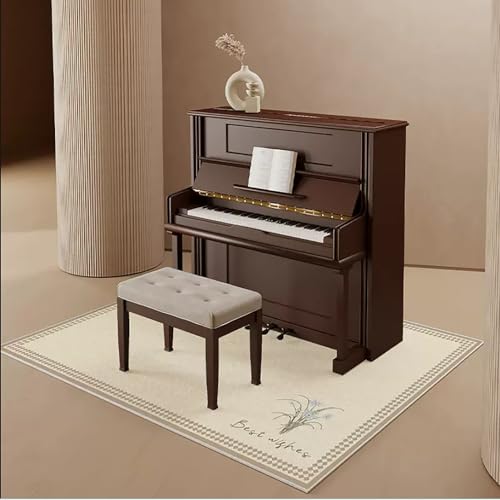 KFGISD, Waschbarer, Rutschfester, rechteckiger Teppich, Schutzhülle for Klavierpedale, Zubehör for Musikinstrumente, Dicke 0,32 Zoll,Klavier-Schalldämmmatte(D,90x180cm) von KFGISD