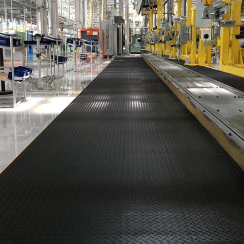 KFGISD, rutschfeste Garagenbodenmatte for unter dem Auto, 2 4 5 6 7 8 10 12 20 Fuß Bodenschutzmatte Läuferteppich, 2,3 mm dick,Gummibodenmatten für Garagen(152.4x396.2cm) von KFGISD