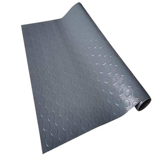 Robuste, rutschfeste Bodenmatte, Mattenrolle for Werkstatt, Garage, Transporter und Fitnessstudio, wasserdichter Gummibodenbelag, 2,5 mm dick(Grey,0.8x2m/2.6x6.6ft) von KFGISD