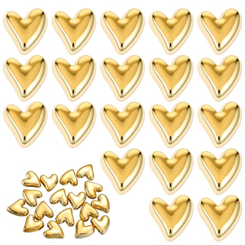 KFHENSOMR 22 Stück Gold Herz Magnete Kühlschrank Kleine Dekorative Magneten für Kühlschrank & Magnettafel 3D Kühlschrankmagnete Magnete Set in Herzform für Whiteboard Tafel & Büro Deko KFHENSOMR 22 Stück Gold Herz Magnete Kühlschrank Kleine Dekorative Magneten für Kühlschrank & Magnettafel 3D Kühlschrankmagnete Magnete Set in Herzform für Whiteboard Tafel & Büro Deko von KFHENSOMR