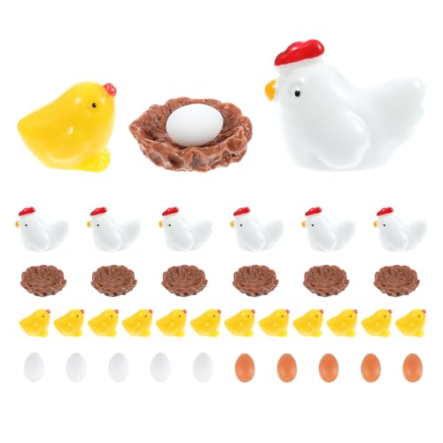 KFHENSOMR 34 Stück Miniatur Hühner Figuren Ostern Henne Küken Ei Harz Mini Ornament Huhn Kleine Figuren Osterdeko Oster Tischdeko Streudeko Ostern Frühling Tiere Garten Dekoration KFHENSOMR 34 Stück Miniatur Hühner Figuren Ostern Henne Küken Ei Harz Mini Ornament Huhn Kleine Figuren Osterdeko Oster Tischdeko Streudeko Ostern Frühling Tiere Garten Dekoration von KFHENSOMR