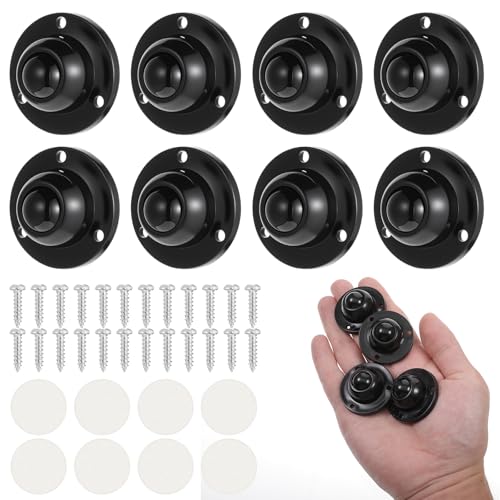 KFHENSOMR Kugelrollen Schwerlast 8 Stück Möbelrollen Flach Set Lenkrollen Kugelrollen Sselbstklebendes 360° schwenkbare Räder 1" Stahl-Universalrad 28 LBS Tragfähigkeit für Transport von Möbeln Waren KFHENSOMR Kugelrollen Schwerlast 8 Stück Möbelrollen Flach Set Lenkrollen Kugelrollen Sselbstklebendes 360° schwenkbare Räder 1" Stahl-Universalrad 28 LBS Tragfähigkeit für Transport von Möbeln Waren von KFHENSOMR