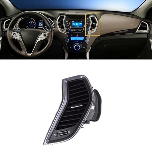 Dashboard/Passend for Hyundai Fe IX45 2013–2017 974102W000 Auto-Frontreihe Wind Center Klimaanlage Vent Grill Outlet Panel mit Chromplatte(Orange) von KFJFDHES