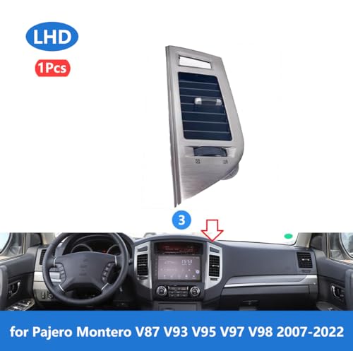 Dashboard/Passend for Mitsub-ishi Pajero Montero V87 V93 V95 V97 V98 2007-2022. Der Luftauslass der Klimaanlage im Armaturenbrett ist geeignet(Mid R Sliver) von KFJFDHES