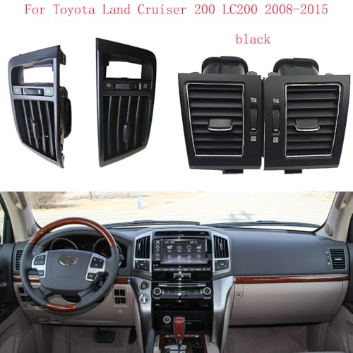 Dashboard/Passend for Toyota Land Cruiser 200 LC200 2008 2009 2010–2015 Grill Auto A/C Klimaanlage Outlet Air Fresh Grill Outlets(Brown) von KFJFDHES