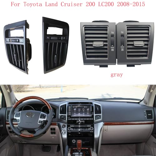 Dashboard/Passend for Toyota Land Cruiser 200 LC200 2008 2009 2010–2015 Grill Auto A/C Klimaanlage Outlet Air Fresh Grill Outlets(Gold) von KFJFDHES