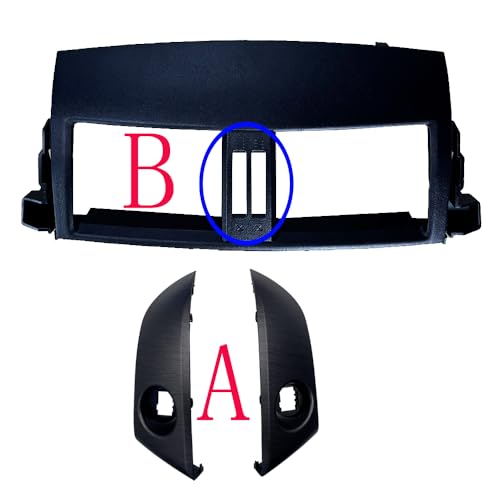 Dashboard/Passend for Toyota RAV4 2006 2007 2008 2009 2010 2011 2012 A/C-Klimaanlagen-Auslassrahmen, Lüftungsschlitze, Lüftungsblendenabdeckung(Strip-A-Frame B) von KFJFDHES
