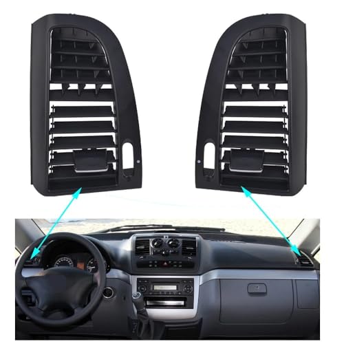 Dashboard Armaturenbrett vorne links rechts Klimaanlagen-Entlüftungsöffnungsabdeckung AC-Entlüftungsgitter/Passend for Benz Vito Viano W636 W639(Pair) von KFJFDHES