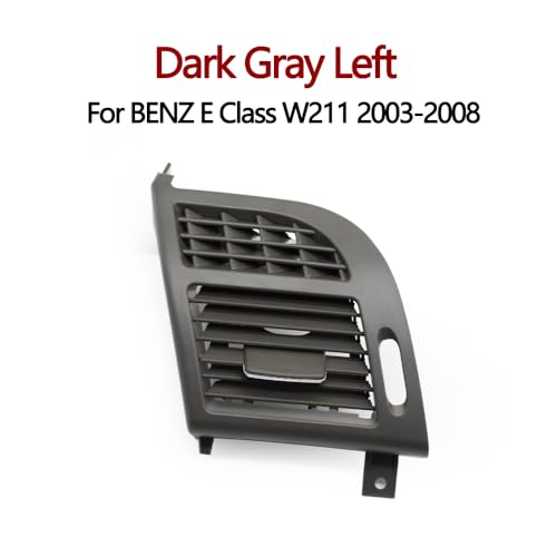 Dashboard Auto-Armaturenbrett-Klimaanlage links rechts AC-Entlüftungsgitter Auslassblende Abdeckung/Fit for BENZ E-Klasse W211 2003-2008(Dark Gary Left) von KFJFDHES