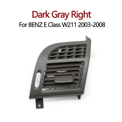 Dashboard Auto-Armaturenbrett-Klimaanlage links rechts AC-Entlüftungsgitter Auslassblende Abdeckung/Fit for BENZ E-Klasse W211 2003-2008(Dark Gary Right) von KFJFDHES