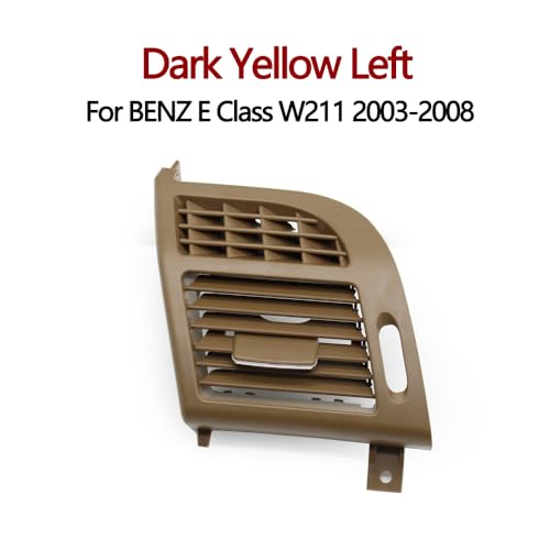Dashboard Auto-Armaturenbrett-Klimaanlage links rechts AC-Entlüftungsgitter Auslassblende Abdeckung/Fit for BENZ E-Klasse W211 2003-2008(Dark Yellow Left) von KFJFDHES