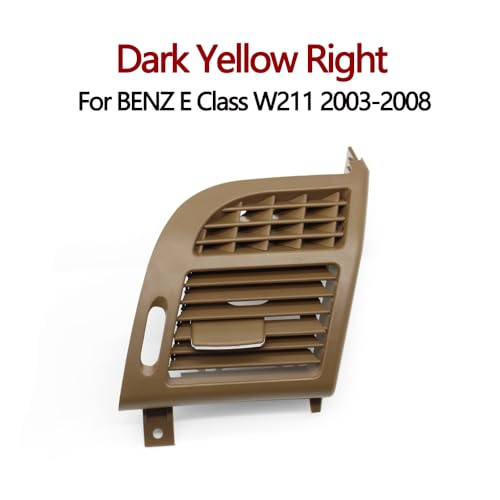 Dashboard Auto-Armaturenbrett-Klimaanlage links rechts AC-Entlüftungsgitter Auslassblende Abdeckung/Fit for BENZ E-Klasse W211 2003-2008(Dark Yellow Right) von KFJFDHES