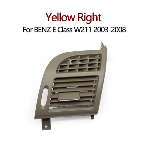 Dashboard Auto-Armaturenbrett-Klimaanlage links rechts AC-Entlüftungsgitter Auslassblende Abdeckung/Fit for BENZ E-Klasse W211 2003-2008(Yellow Right) von KFJFDHES