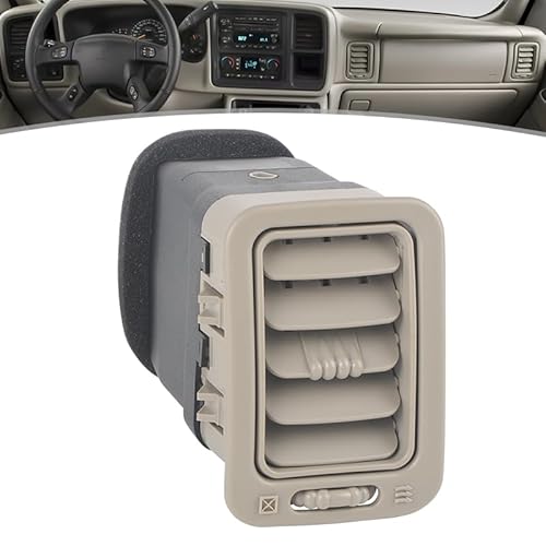 Dashboard Mittelkonsole A/C-Entlüftungsdüse for Klimaanlage/Passend for Chevy Silverado Sierre Tahoe/Passend for Suburban Yukon Avalanche 1999~2006(1pc Beige) von KFJFDHES