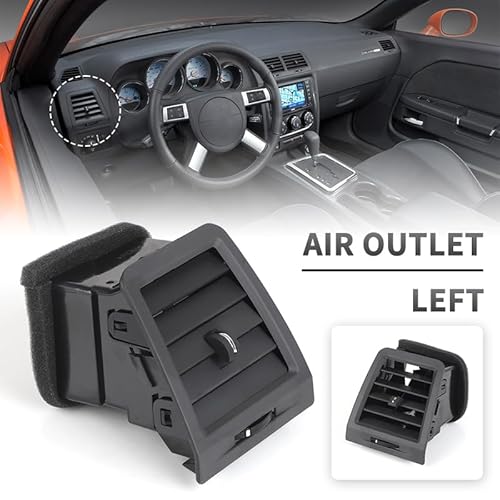 Dashboard Ventilation Grille Klimaanlage A/C Dashboards Outlet Air Vent/Fit for Dodge Challenger 2008 2009 2010 2011 2012 2013 2014 1QL41XDVAA 1NF052DVAB(Front Left) von KFJFDHES