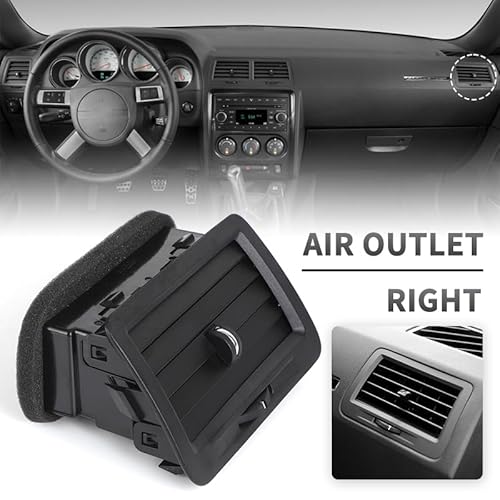 Dashboard Ventilation Grille Klimaanlage A/C Dashboards Outlet Air Vent/Fit for Dodge Challenger 2008 2009 2010 2011 2012 2013 2014 1QL41XDVAA 1NF052DVAB(Front Right) von KFJFDHES