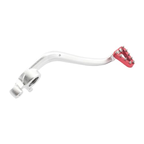 KFJFDHES folding gear lever made of CNC aluminium Motorrad-Hinterradbremshebel-Pedal Motocross-Zubehör/passend for KTM EXC EXCF XCF XCW SXF 250 300 450 Dirt Pit Bike(Red) von KFJFDHES