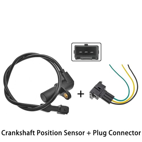 Pulse generator crankshaft 93393867 Stecker des Kurbelwellenpositionssensors/Passend for GM/Passend for Chevrolet Corsa Meriva/Passend for Fiat 1.4 1.6 1.8 7083791 7083327(Sensor and Plug) von KFJFDHES