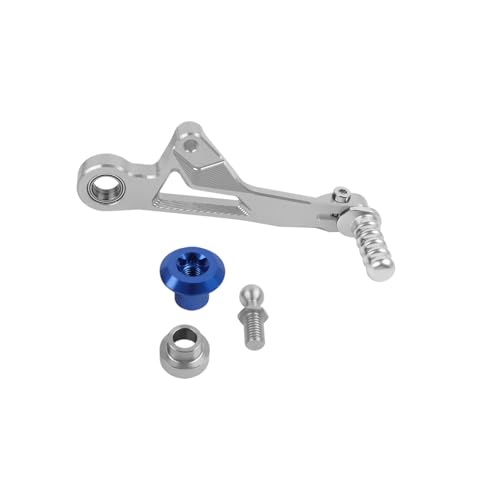 folding gear lever made of CNC aluminium Hinten Bremspedal Hebel R1250GS Schalthebel Getriebe Shifter Fuß Pedal Verschiebung/Fit for BMW R1250 GS Abenteuer R 1250 GS/ADV 2019-2021(Gear lever Silver) von KFJFDHES