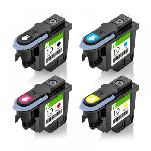 KFJHTWG Kompatible 10 Druckköpfe Kompatibel mit C4800A C4801A C4802A C4803A Kompatibel mit 2000C 2000CN 2000CSE 2500 2500C -Druckerteile(1 Set - 4 Pcs) von KFJHTWG