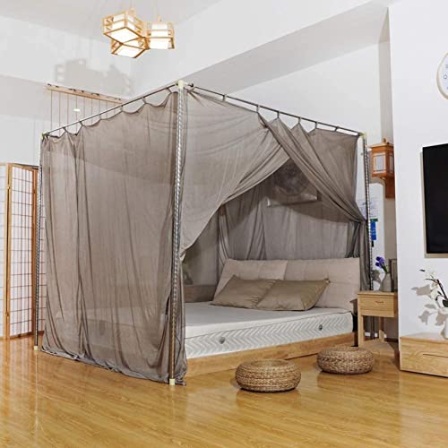 KFJZGZZ Hoher Strahlenschutz/EMF-Blockierung/WiFi-Strahlenschutzbett Baldachin Anti-Moskito-Schlaflosigkeit Relief Retractable Canopy von KFJZGZZ