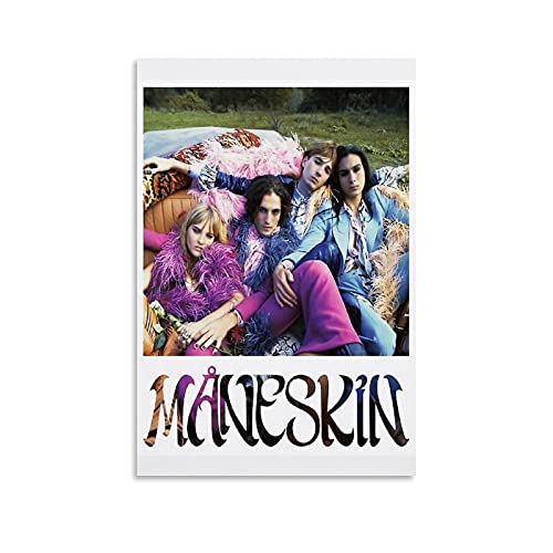 KFMD Rap Rock Alternative Rock Band Maneskin Poster Damiano David Leinwand Wandkunst Dekor Poster Indoor Bar Cafe Dekorative Malerei 30 x 45 cm von KFMD