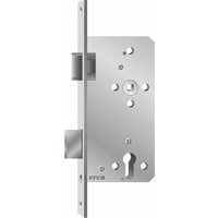 KFV Einstemmschloss (nach DIN) 154 1/2 PZW, links, DM80, eckig, altsilberfarbig von KFV