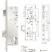 KFV Schmalkastenschl. 59 PZW, DM 40 mm Nuss 10 mm, Niro U-Stulp 24x6x245 mm von KFV