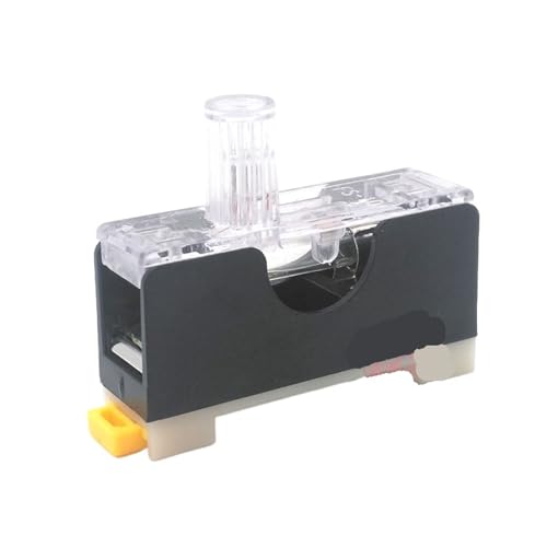1 Stück FS101 schienenmontierter Sicherungshalter mit leichtem FS10-Sicherungssockel mit 6X30 Glassicherung 10A(AC 220V,4A_FS101 IRON PARTS) von KFVMVTDW