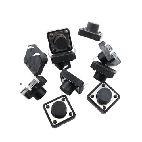 10 Teile/los 12 * 12 * 7,5 MM schalter 4-pin taste schalter 12x12x7,5 kupfer füße(Green) von KFVMVTDW