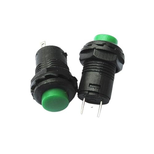 1PCS DS-428/427 runde taste schalter mit selbstsperrende/entriegelung selbst-zurücksetzen taste schalter 12MM(Green,Unlock 1PC) von KFVMVTDW