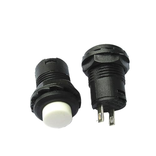 1PCS DS-428/427 runde taste schalter mit selbstsperrende/entriegelung selbst-zurücksetzen taste schalter 12MM(White,Lock 1PC) von KFVMVTDW