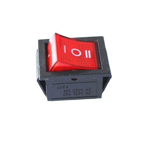 1PCS KCD4-6PN Wippschalter mit Licht EIN-AUS-EIN 6-poliger dreipoliger 16A Power-Wippschalter 1PCS KCD4-6PN Wippschalter mit Licht EIN-AUS-EIN 6-poliger dreipoliger 16A Power-Wippschalter von KFVMVTDW