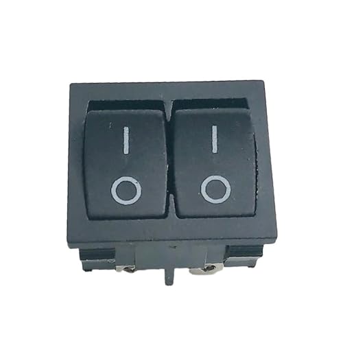 1PCS KCD5 dual power rocker schalter 2 modus 5-pin reset katze auge rot licht kupfer zweireihig rocker boot schalter(24214P x1PC) von KFVMVTDW