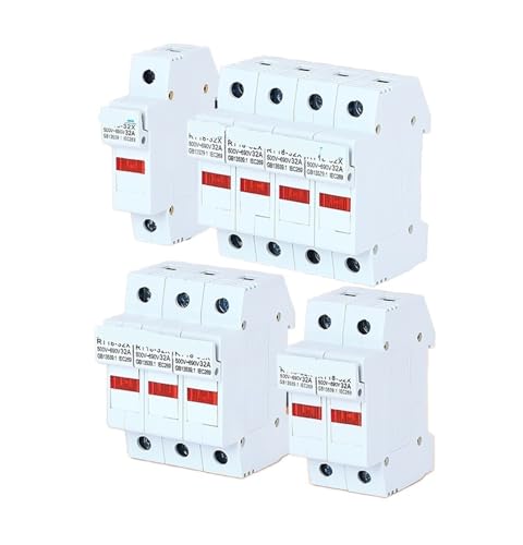 1PCS Typ flammhemmender Sicherungssockel RT18-32X 1P2P3P4P mit leichtem 10X38 Sicherungshalter RT18-63X(RT18 63X optical base,1P) von KFVMVTDW