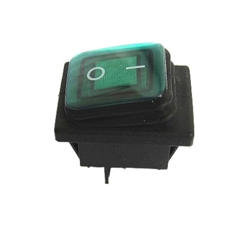 1PCS wasserdichter KCD2 Wippschalter KCD4 Heavy Duty DPST versiegelt 2/3 Modus 4/6 Pin beleuchteter Schalter Silberkontakt Kupferfüße 20A(KCD2G6P2M) von KFVMVTDW